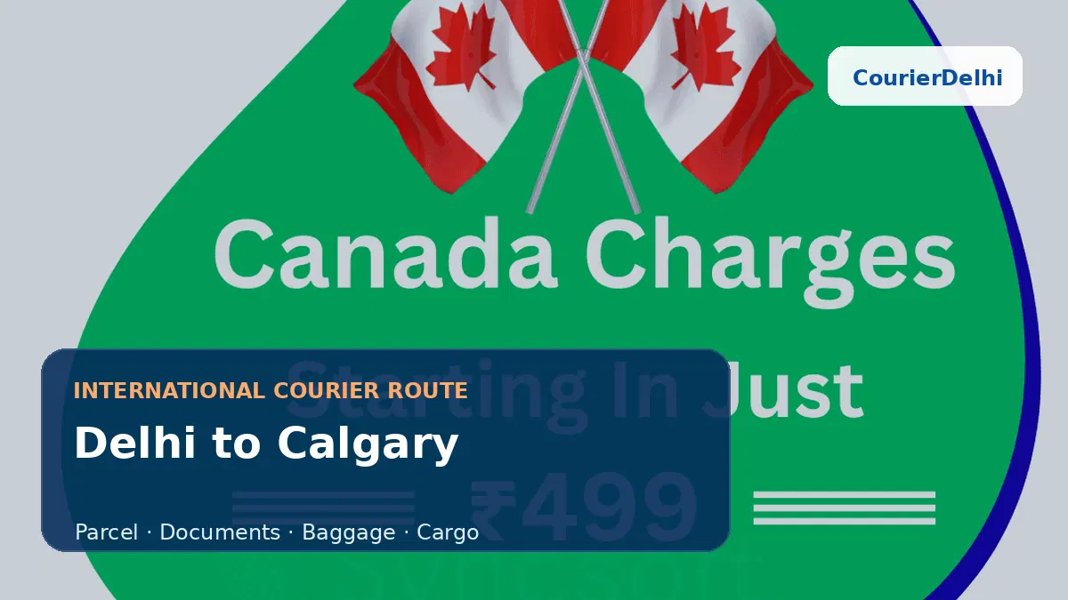 Courier service from Delhi to Calgary