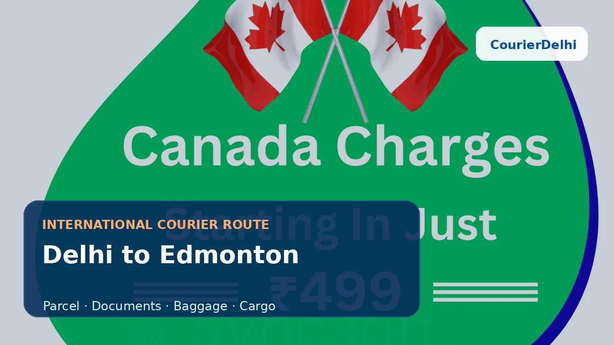 Courier service from Delhi to Edmonton