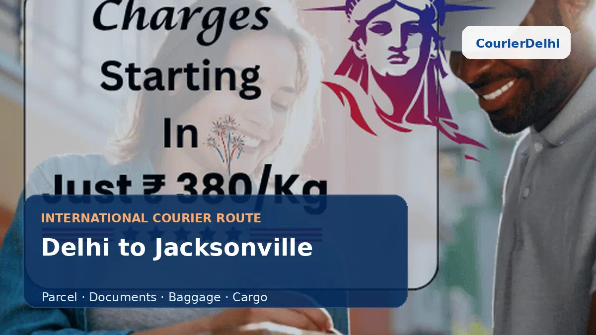 Courier service from Delhi to Jacksonville