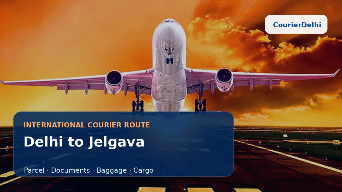 Courier service from Delhi to Jelgava