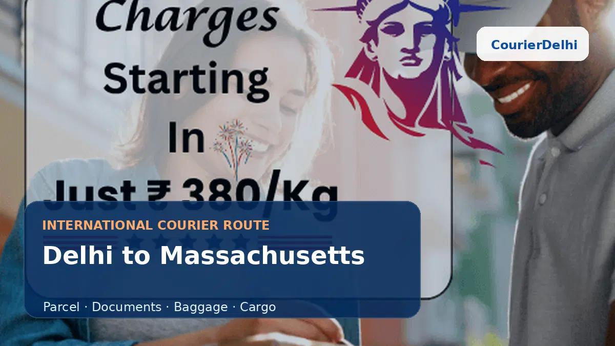 Courier service from Delhi to Massachusetts
