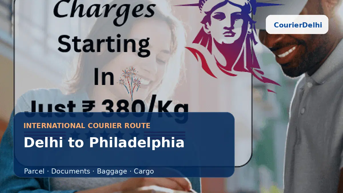 Courier service from Delhi to Philadelphia
