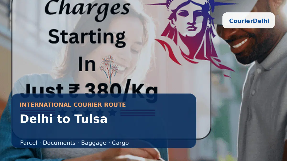 Courier service from Delhi to Tulsa
