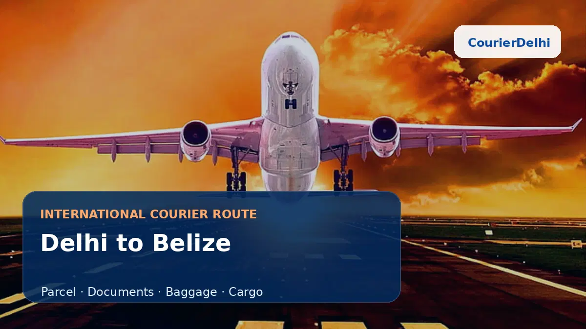 Courier service from Delhi to Belize